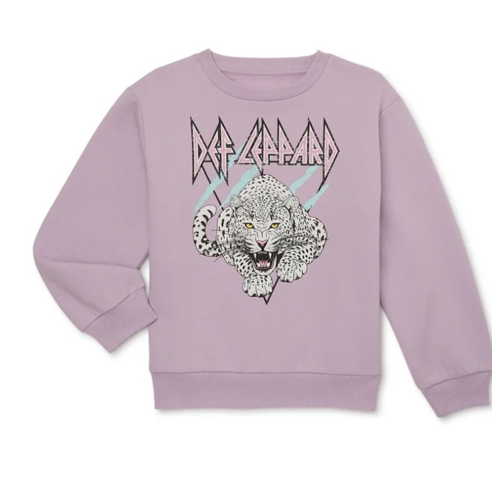 NWT def leppard girls sweatshirt sz 7/8